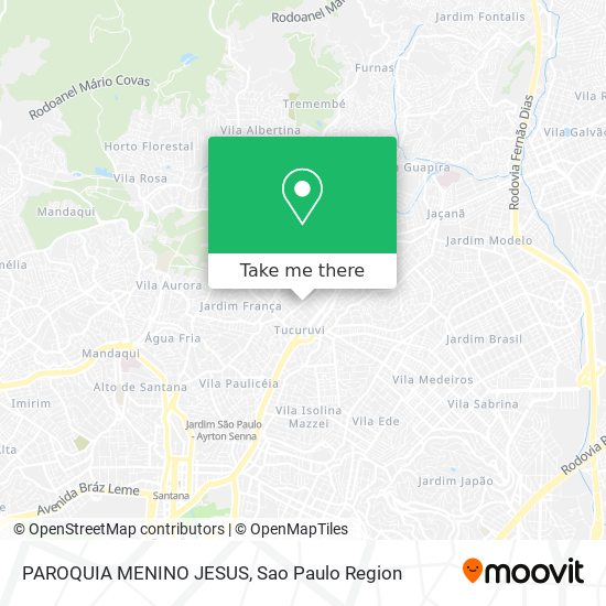 PAROQUIA MENINO JESUS map