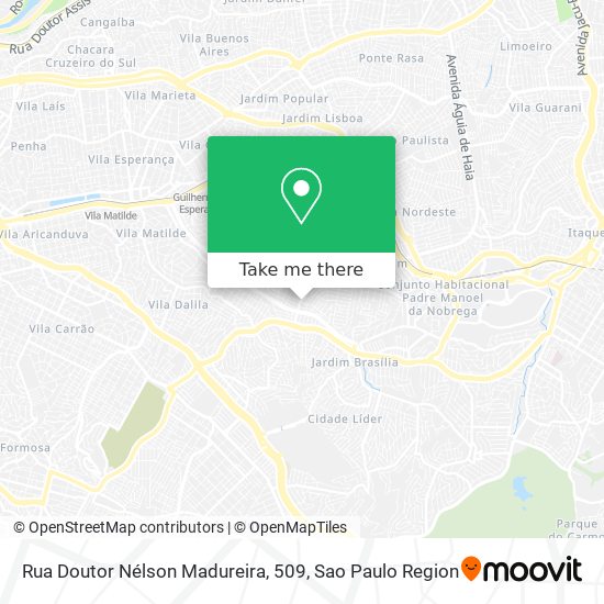 Mapa Rua Doutor Nélson Madureira, 509