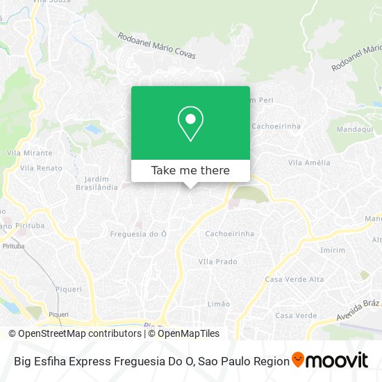 Mapa Big Esfiha Express Freguesia Do O