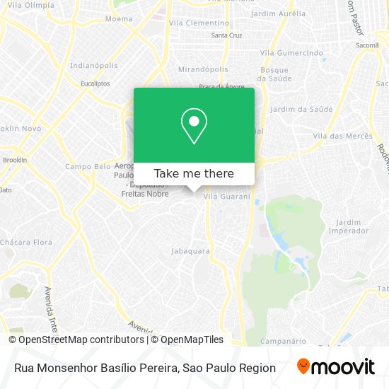 Rua Monsenhor Basílio Pereira map