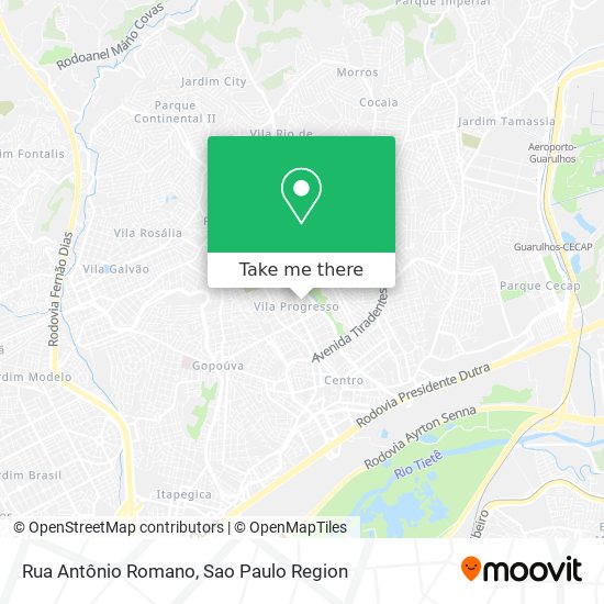 Rua Antônio Romano map