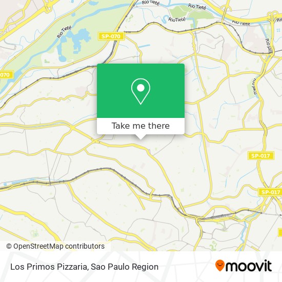 Los Primos Pizzaria map