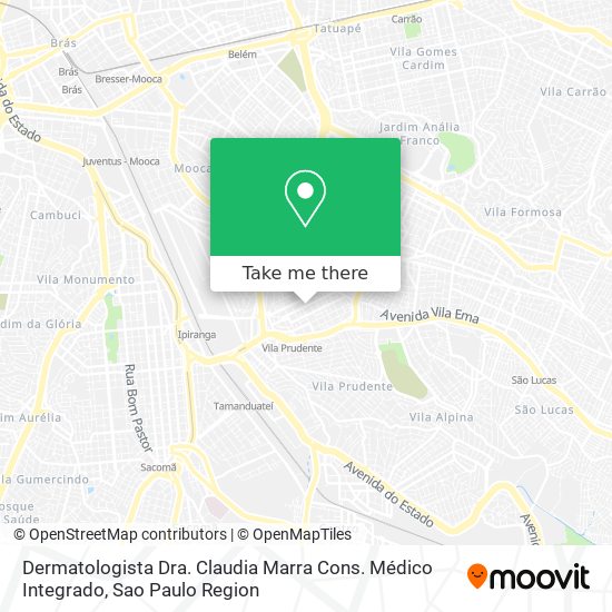 Dermatologista Dra. Claudia Marra Cons. Médico Integrado map