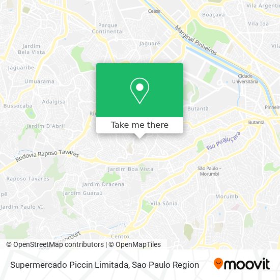 Supermercado Piccin Limitada map