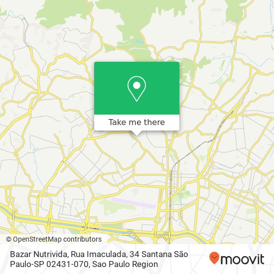 Bazar Nutrivida, Rua Imaculada, 34 Santana São Paulo-SP 02431-070 map