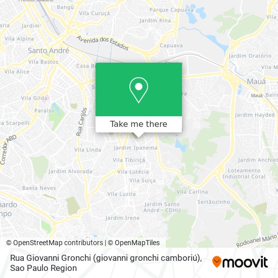 Rua Giovanni Gronchi (giovanni gronchi camboriú) map