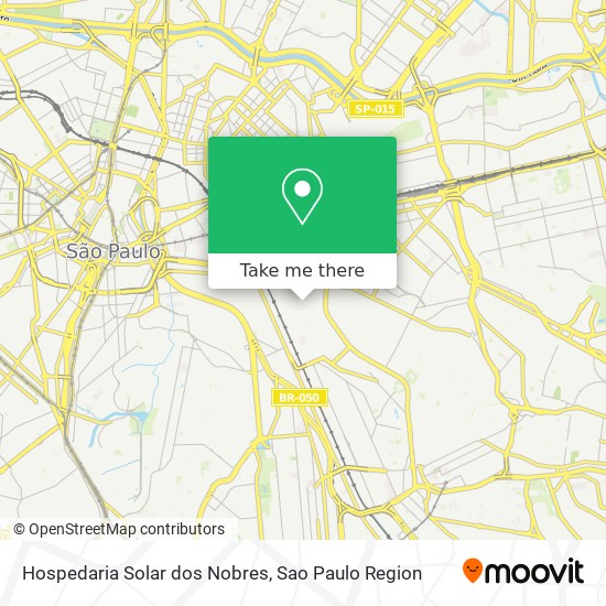 Mapa Hospedaria Solar dos Nobres