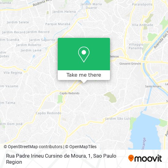 Rua Padre Irineu Cursino de Moura, 1 map