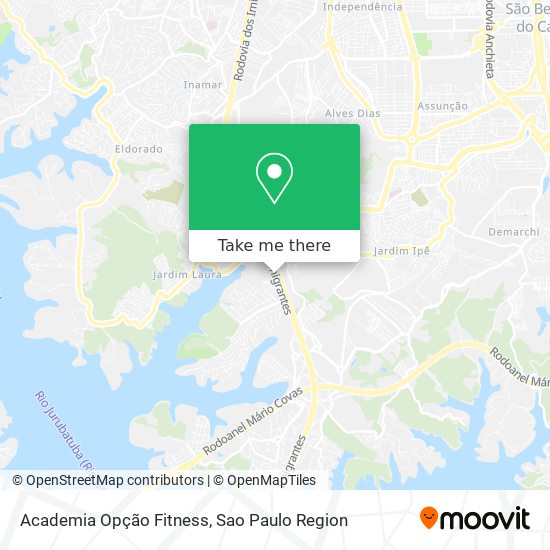 Mapa Academia Opção Fitness