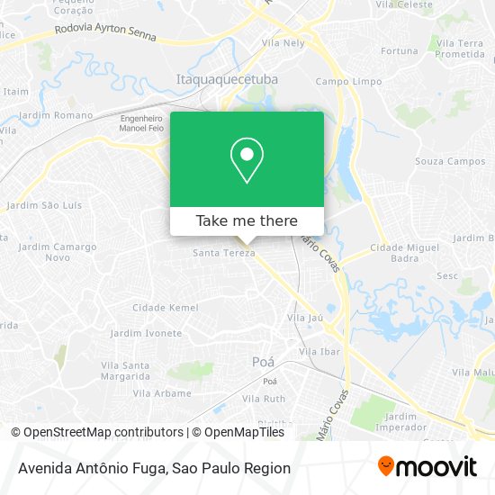Avenida Antônio Fuga map
