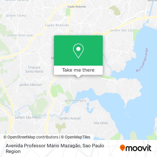 Mapa Avenida Professor Mário Mazagão