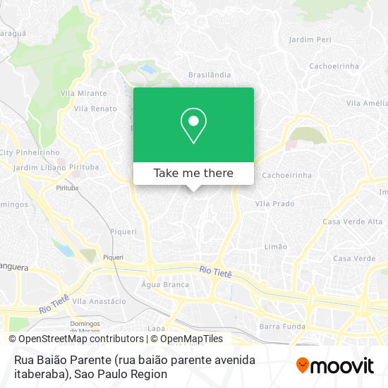 Rua Baião Parente (rua baião parente avenida itaberaba) map