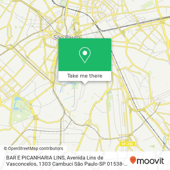 BAR E PICANHARIA LINS, Avenida Lins de Vasconcelos, 1303 Cambuci São Paulo-SP 01538-001 map