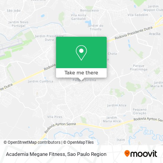 Academia Megane Fitness map