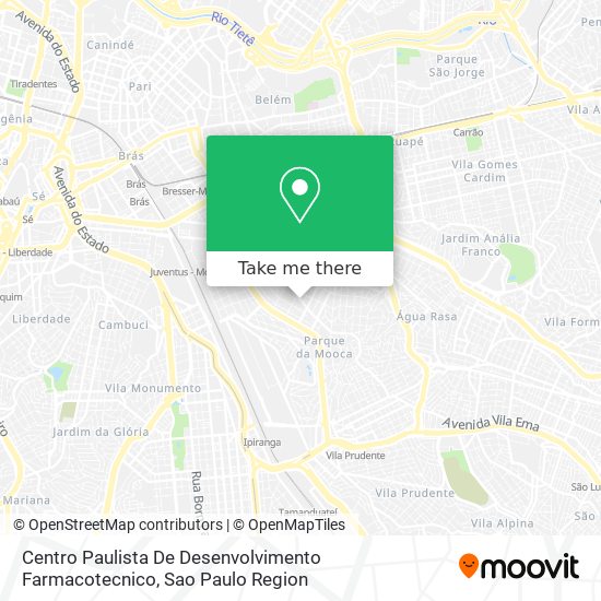 Centro Paulista De Desenvolvimento Farmacotecnico map