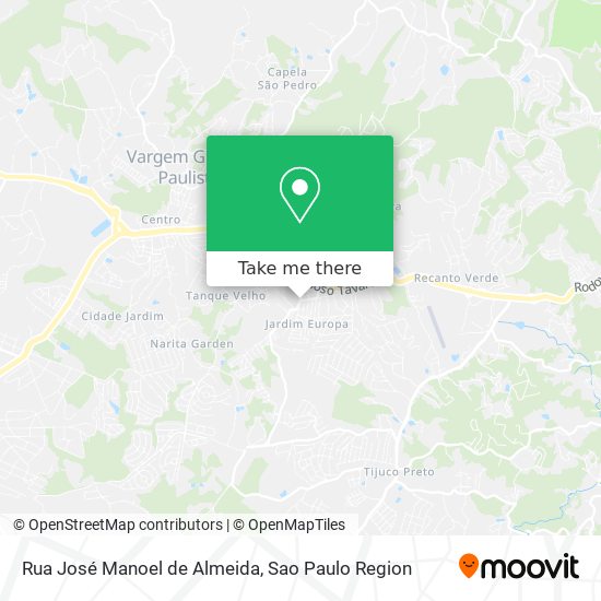 Rua José Manoel de Almeida map