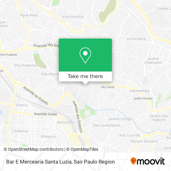 Bar E Mercearia Santa Luzia map