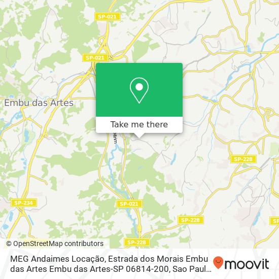 MEG Andaimes Locação, Estrada dos Morais Embu das Artes Embu das Artes-SP 06814-200 map