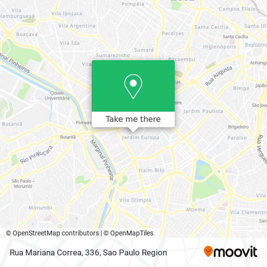 Mapa Rua Mariana Correa, 336
