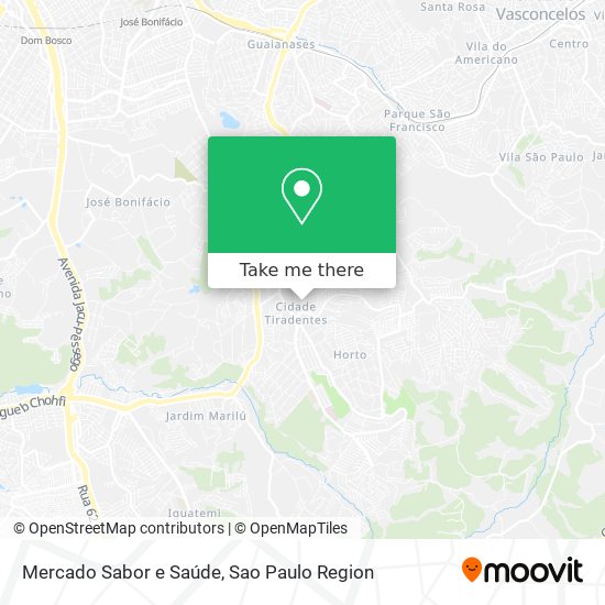 Mercado Sabor e Saúde map