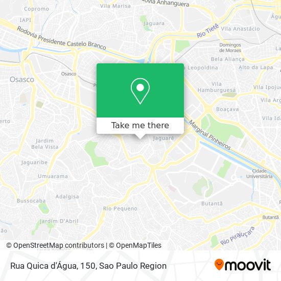 Rua Quica d'Água, 150 map