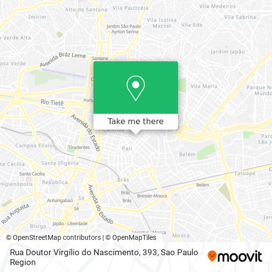 Mapa Rua Doutor Virgílio do Nascimento, 393