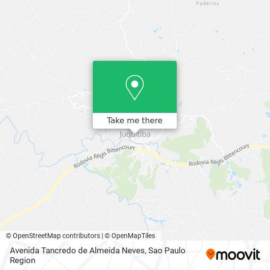 Mapa Avenida Tancredo de Almeida Neves