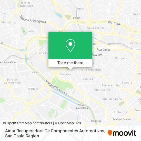 Aidar Recuperadora De Componentes Automotivos map