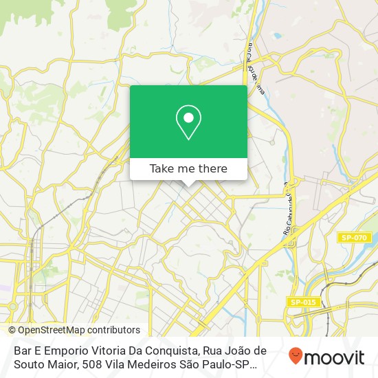 Mapa Bar E Emporio Vitoria Da Conquista, Rua João de Souto Maior, 508 Vila Medeiros São Paulo-SP 02218-000