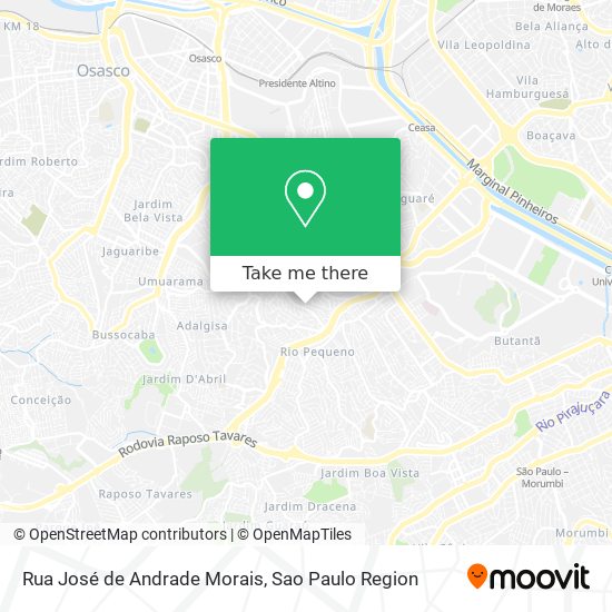 Rua José de Andrade Morais map