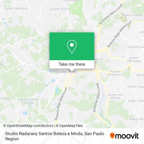 Mapa Studio Radarany Santos Beleza e Moda