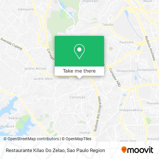 Mapa Restaurante Kilao Do Zelao