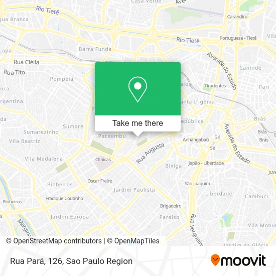 Rua Pará, 126 map