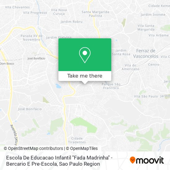 Escola De Educacao Infantil ''Fada Madrinha'' - Bercario E Pre-Escola map