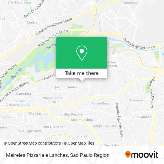 Mapa Meireles Pizzaria e Lanches