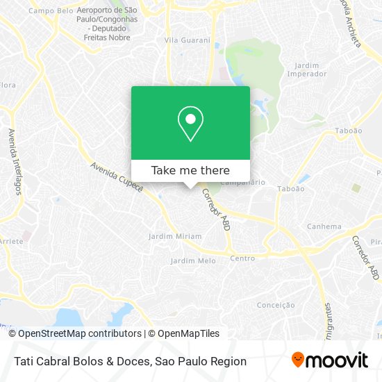 Mapa Tati Cabral Bolos & Doces