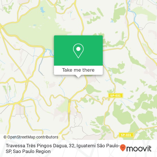 Mapa Travessa Três Pingos Dagua, 32, Iguatemi São Paulo-SP