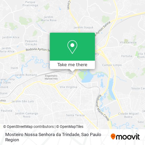 Mosteiro Nossa Senhora da Trindade map
