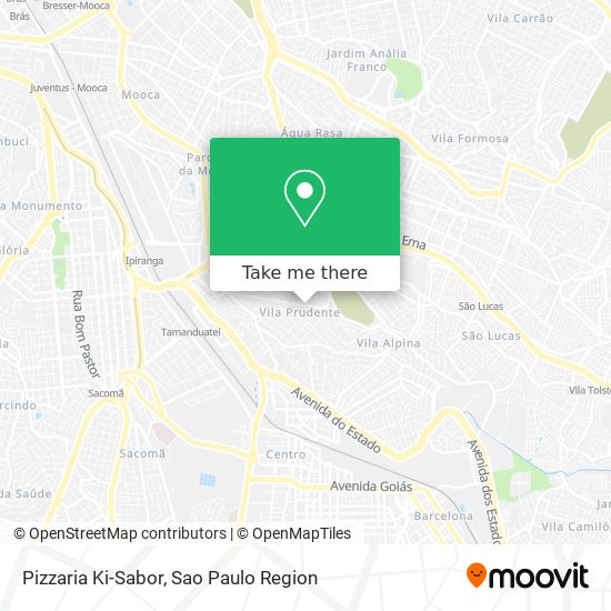 Pizzaria Ki-Sabor map