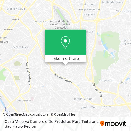 Mapa Casa Minerva Comercio De Produtos Para Tinturaria