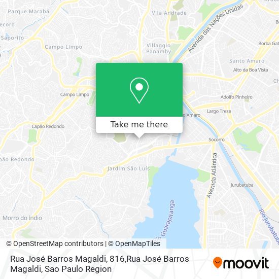 Rua José Barros Magaldi, 816,Rua José Barros Magaldi map