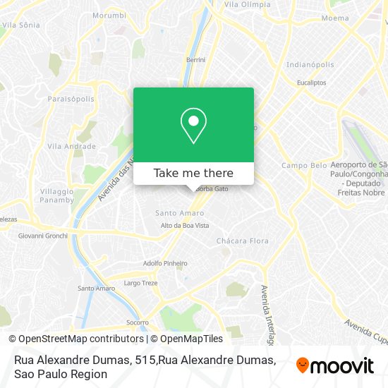 Rua Alexandre Dumas, 515,Rua Alexandre Dumas map