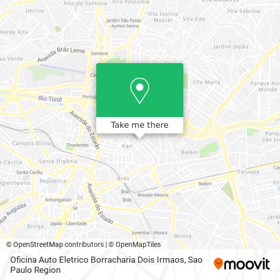 Mapa Oficina Auto Eletrico Borracharia Dois Irmaos