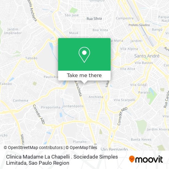 Mapa Clinica Madame La Chapelli . Sociedade Simples Limitada