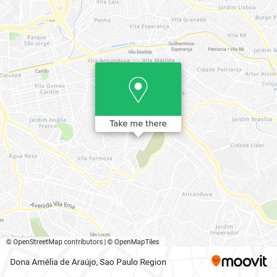 Mapa Dona Amélia de Araújo