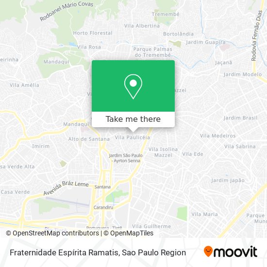 Fraternidade Espírita Ramatis map