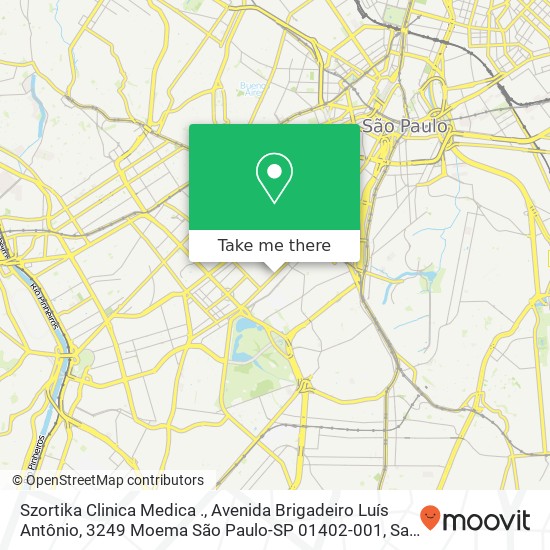 Szortika Clinica Medica ., Avenida Brigadeiro Luís Antônio, 3249 Moema São Paulo-SP 01402-001 map