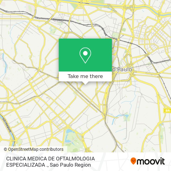 Mapa CLINICA MEDICA DE OFTALMOLOGIA ESPECIALIZADA .