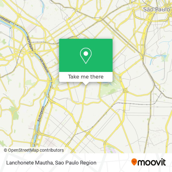 Lanchonete Mautha map