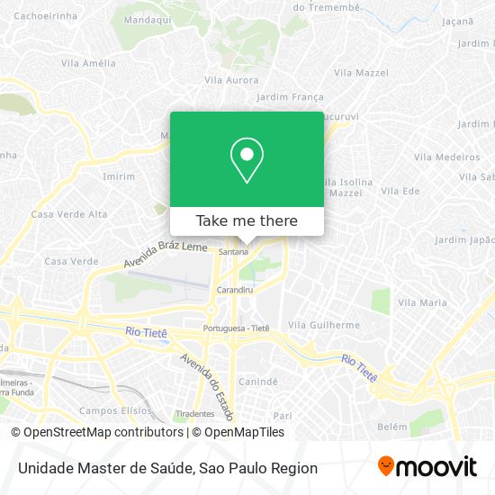 Unidade Master de Saúde map